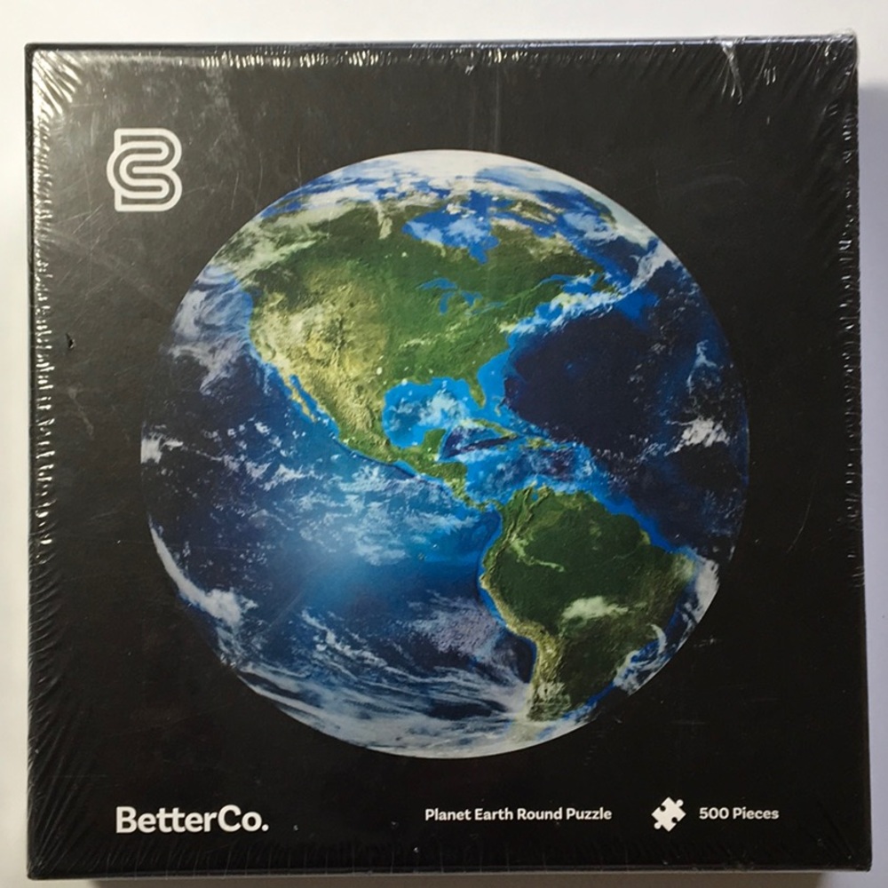 NEW SEALED BetterCo. Planet Earth Round Puzzle